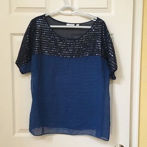 New York and Co Sheer shirt, Large